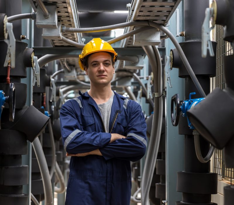 Industrial engineer work on site. engineer visit and inspection site engineer at industrial site. Industrial engineer work on site. engineer visit and inspection site engineer at industrial site.